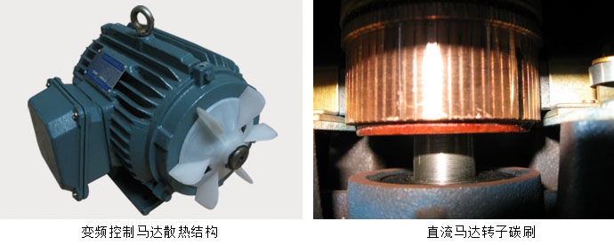 變頻控制馬達(dá)散熱結(jié)構(gòu)和直流馬達(dá)轉(zhuǎn)子碳刷